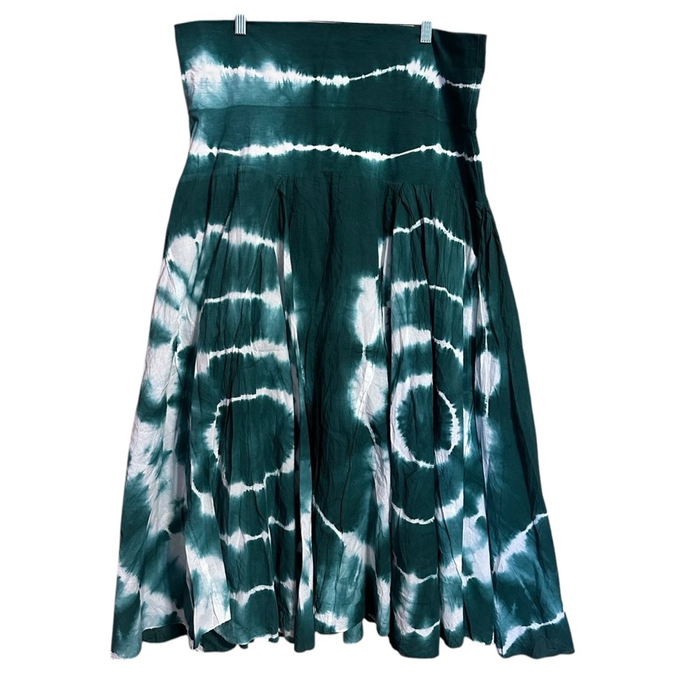 Agan Traders Boho Hippie Tiedye Tyedye High Waist Flowy Cotton Blend Skirt XL 1X